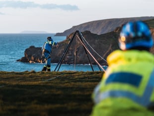 Dog trapped on cliff ledge sparks rescue operation