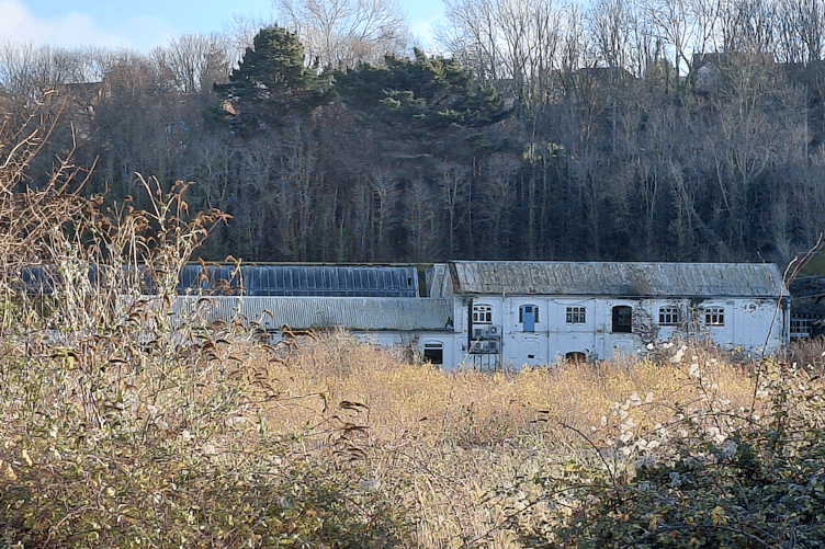 A view of the former Watchet paper mill site which has been unused since 2015.