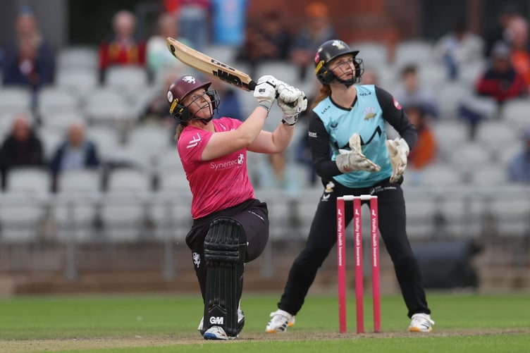 Bex Odgers who top scored for Somerset with 29