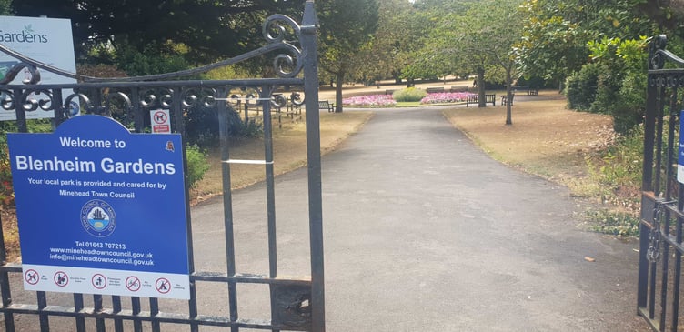 Footpaths in Minehead's Blenheim Gardens are to be repaired.