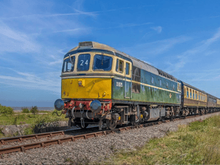 Golden rail anniversary during diesel fest