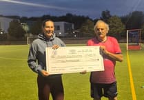 Hockey players raise cash for two charities
