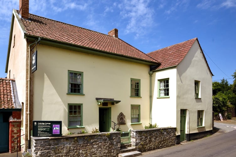 Coleridge Cottage, Nether Stowey, one-time home of the famous poet. PHOTO: National Trust.