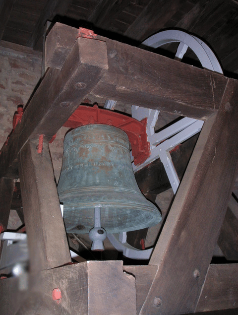 One of the six bells in Carhampton's church tower which visitors will be able to see up close during an open day.