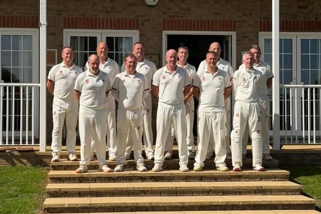 Somerset, back row: Jason Squire (Taunton Deane), Mark Sage (Timsbury), Gary Bennett (Minehead ), Neil Hendy (Wellington), Brian Stone (Trull) and Martin Cox (Midsomer Norton); front: Mark Tilley (Chard), Jon Dalwood (Chard), Kevin Parsons (Taunton St Andrews), Andrew Fear (Weston super Mare) and Jon Kerslake (Taunton).