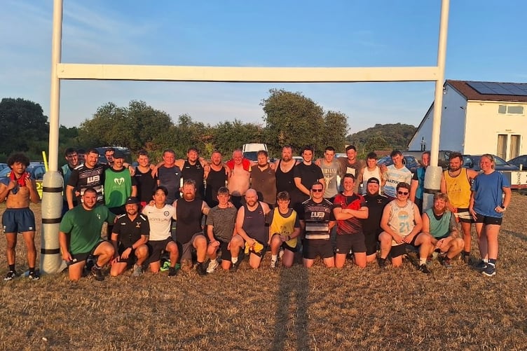 Minehead Barbarians in training