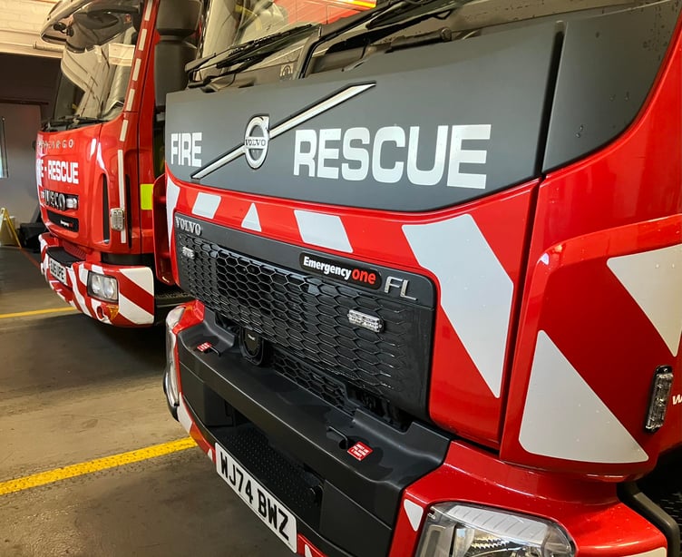 Minehead, Williton, and Nether Stowey firefighters tackled an agricultural blaze near Bicknoller.