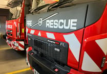 Multiple fire crews tackle agricultural building alight on edge of Quantocks