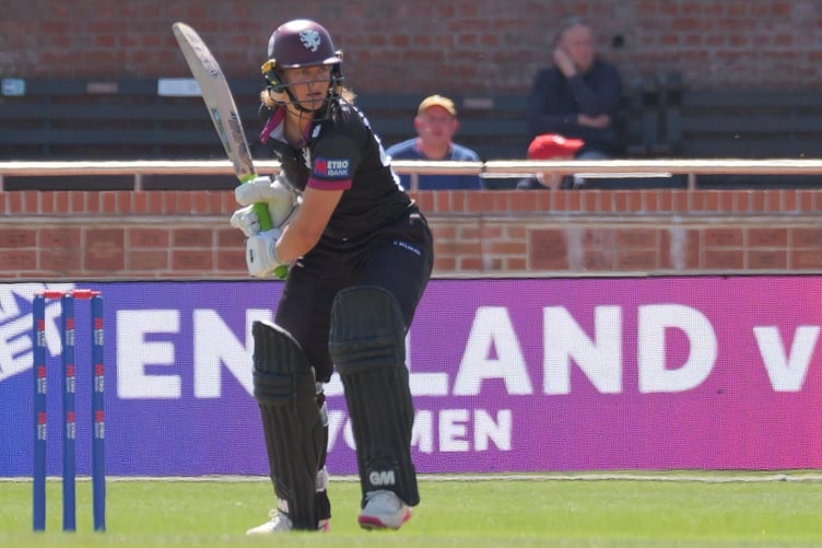 Dani Gibson who has extended her contract with Somerset