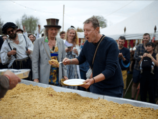 Giant apple crumble is world beater - unofficially