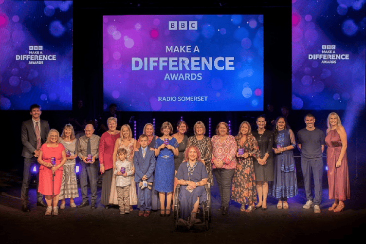 BBC Radio Somerset's 'Make a Difference Awards 2026' winners.