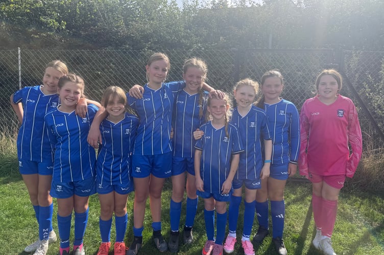 Minehead Under 12s' winning team