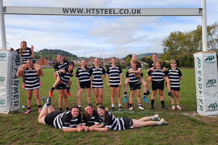 Minehead Barbarians successful Under 14 Girls