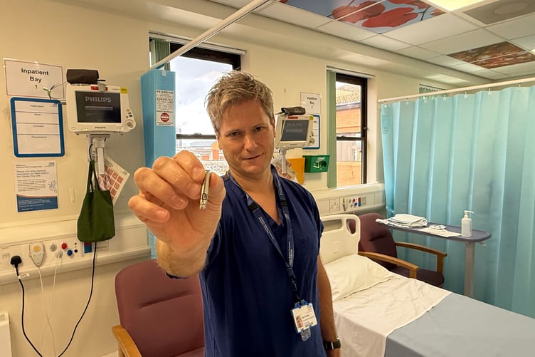 The new leadless AVEIR pacemaker is placed directly into the heart via vein access in the groin.