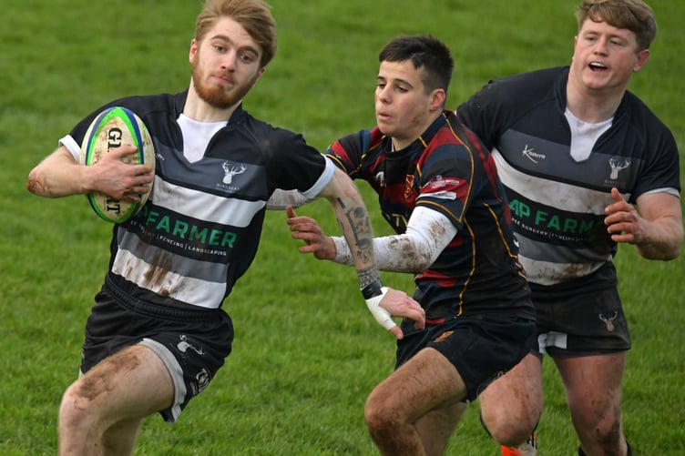 James Day - who opened the scoring with a try for Minehead Barbarians