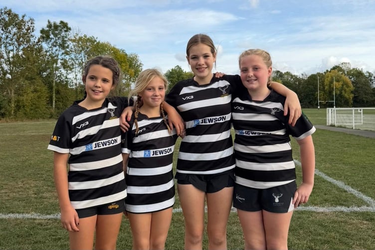 Left to right- Martha Ford, Evie Horne, Esmae Lewis, Amelia Westwood