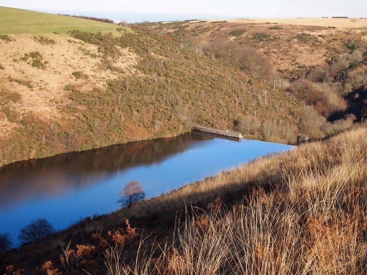 Nutscale Reservoir, on Exmoor, may be used to provide emergency water supplies as the drought continues. PHOTO: Chris Andrews.