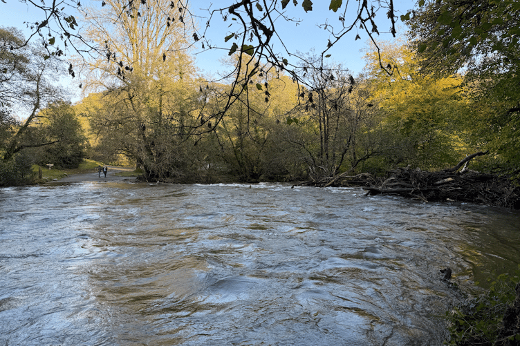 Tarr Steps, an ancient Exmoor clapper bridge across the River Barle, was washed away again in the weekend storms.