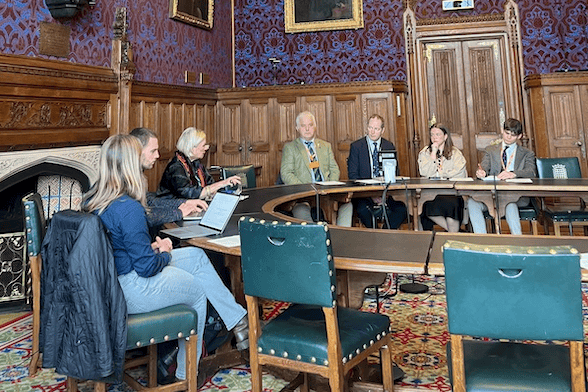West Somerset MP Rachel Gilmour (third left) chairs a meeting of the All Party Parliamentary Group on Farming as evidence is taken about the effect of this summer's bluetongue disease outbreak.