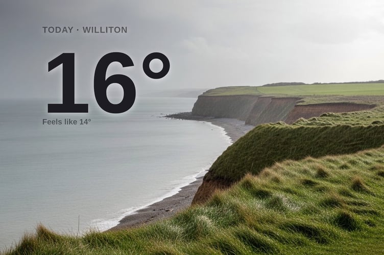 Williton weather: cloudy Wednesday with little chance of rain and a high of 15°C