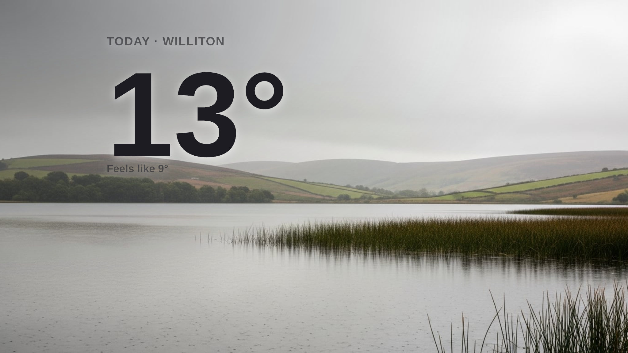 Rain on the way for Williton - here's your Sunday forecast
