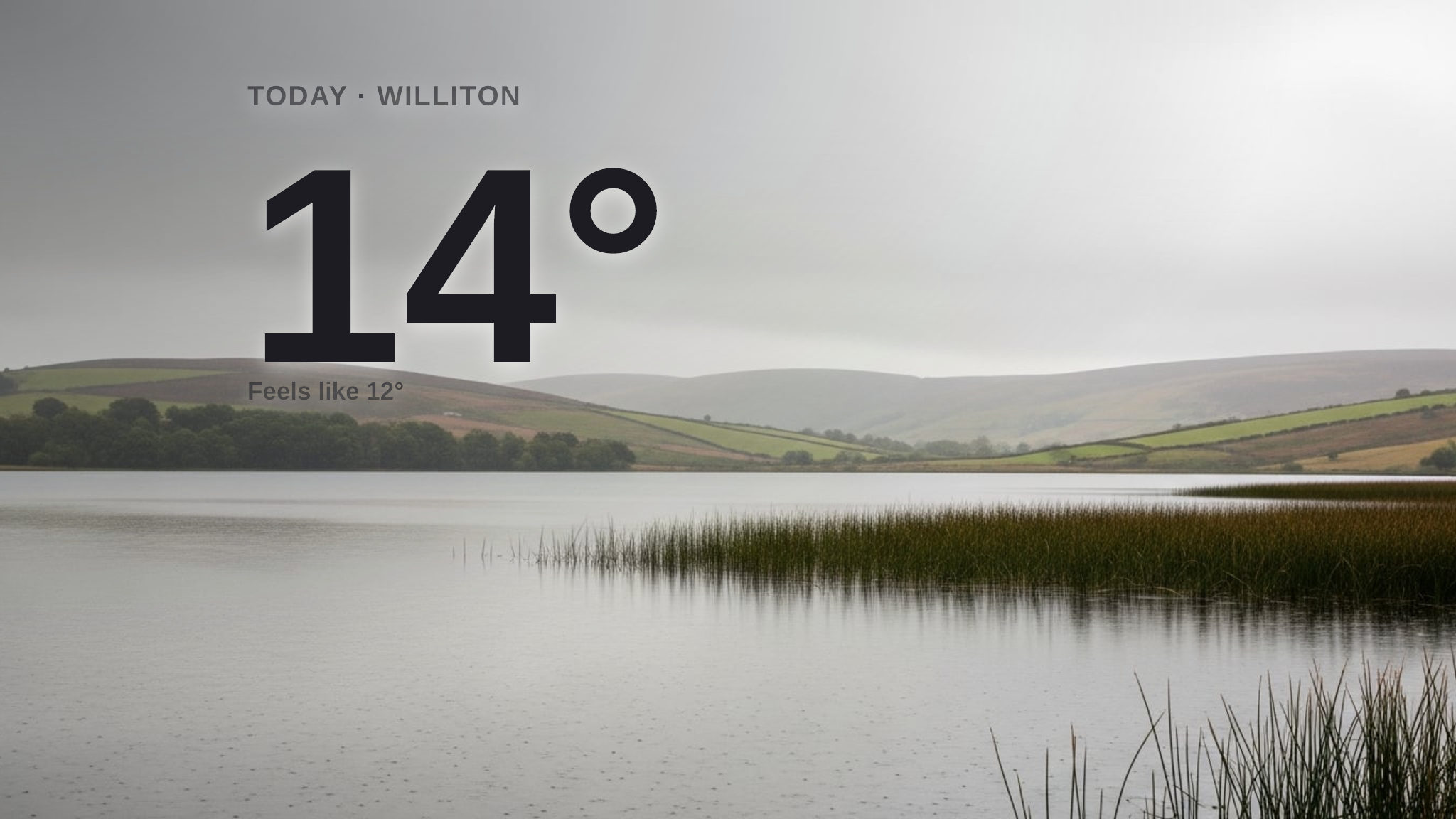 Rain on the way for Williton today - here's your Tuesday forecast
