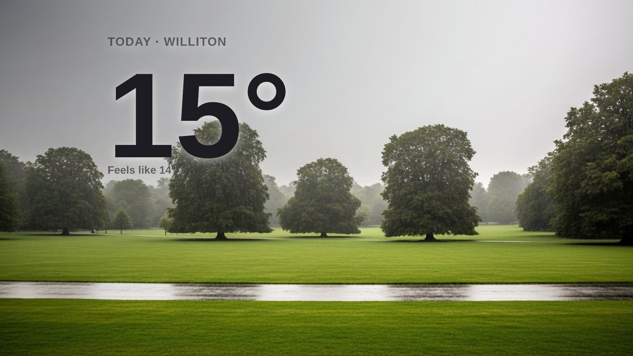Rain on the way for Williton today - here's your Thursday forecast