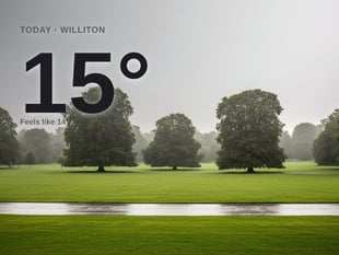 Williton: cloudy day, high of 15°C