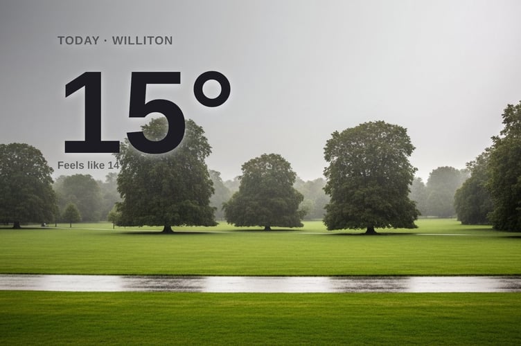 Williton weather: cloudy Thursday with rain expected and a high of 15°C