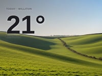 Williton: sunny day, high of 21°C