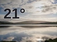 Williton: partly cloudy day, high of 21°C