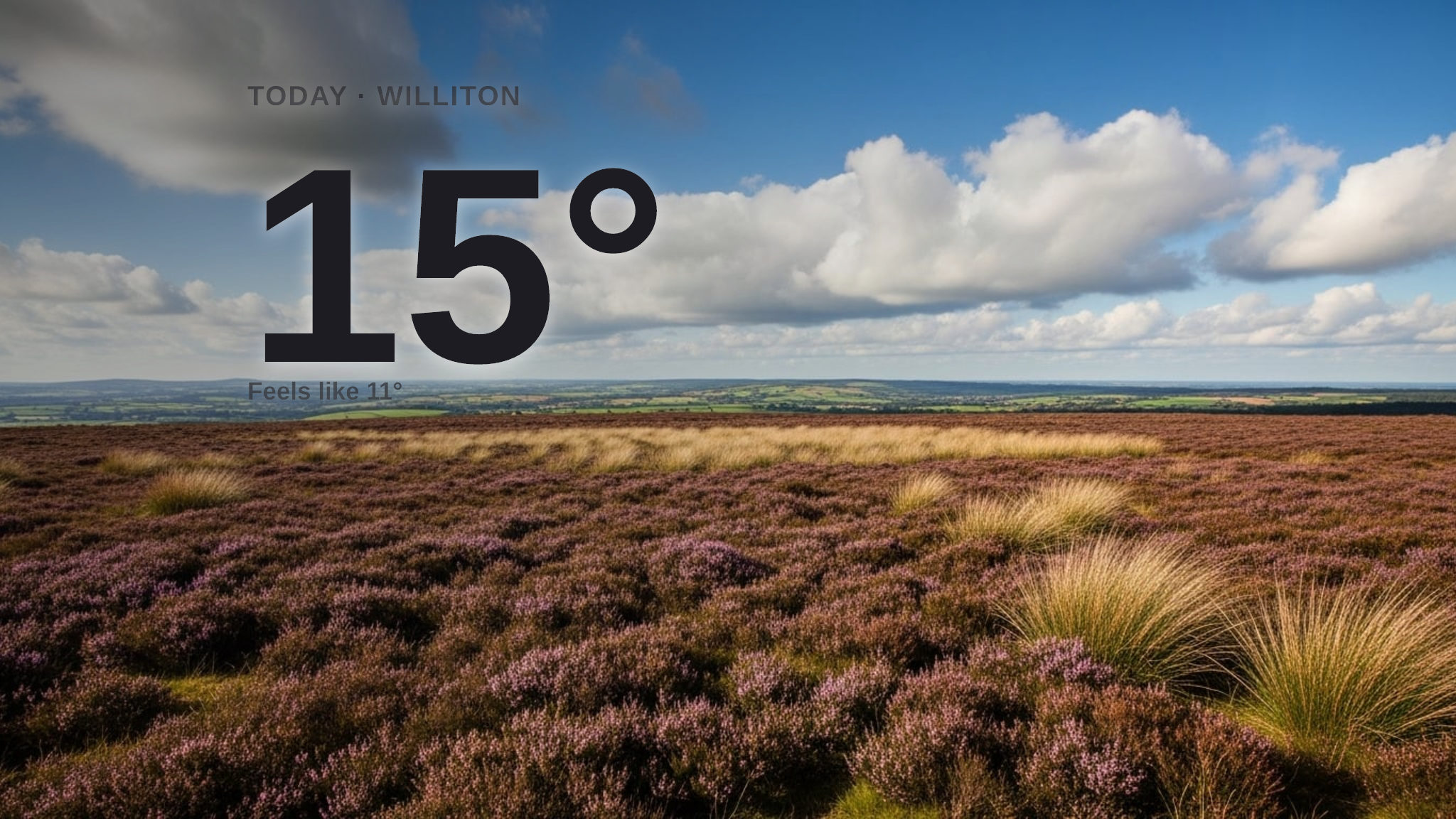 Clouds and sun for Williton today - here's your Friday forecast